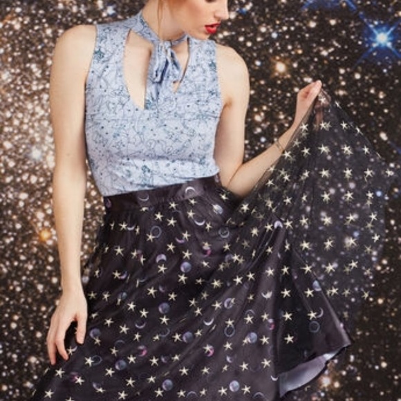 Modcloth Dresses & Skirts - Modcloth "celestial celebration" skirt